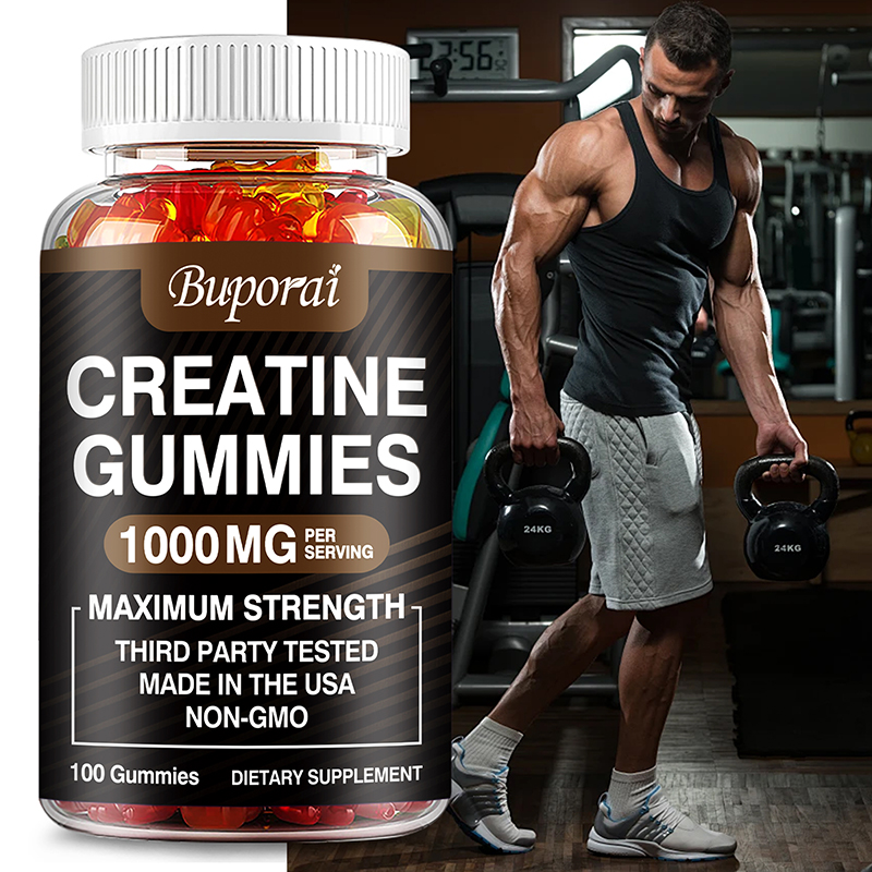 Pre Workout Supplement - Creatine Monohydrate Gummies - Boost Energy,