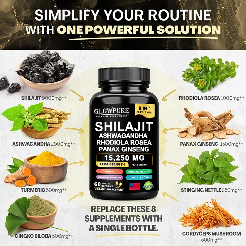 Shilajit 8-in-1 Supplement wit - Pre Workout Supplement review and price