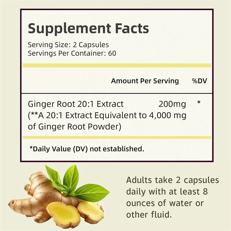 Ginger Root Capsules - Promote - Nutrition And Exercise review and price