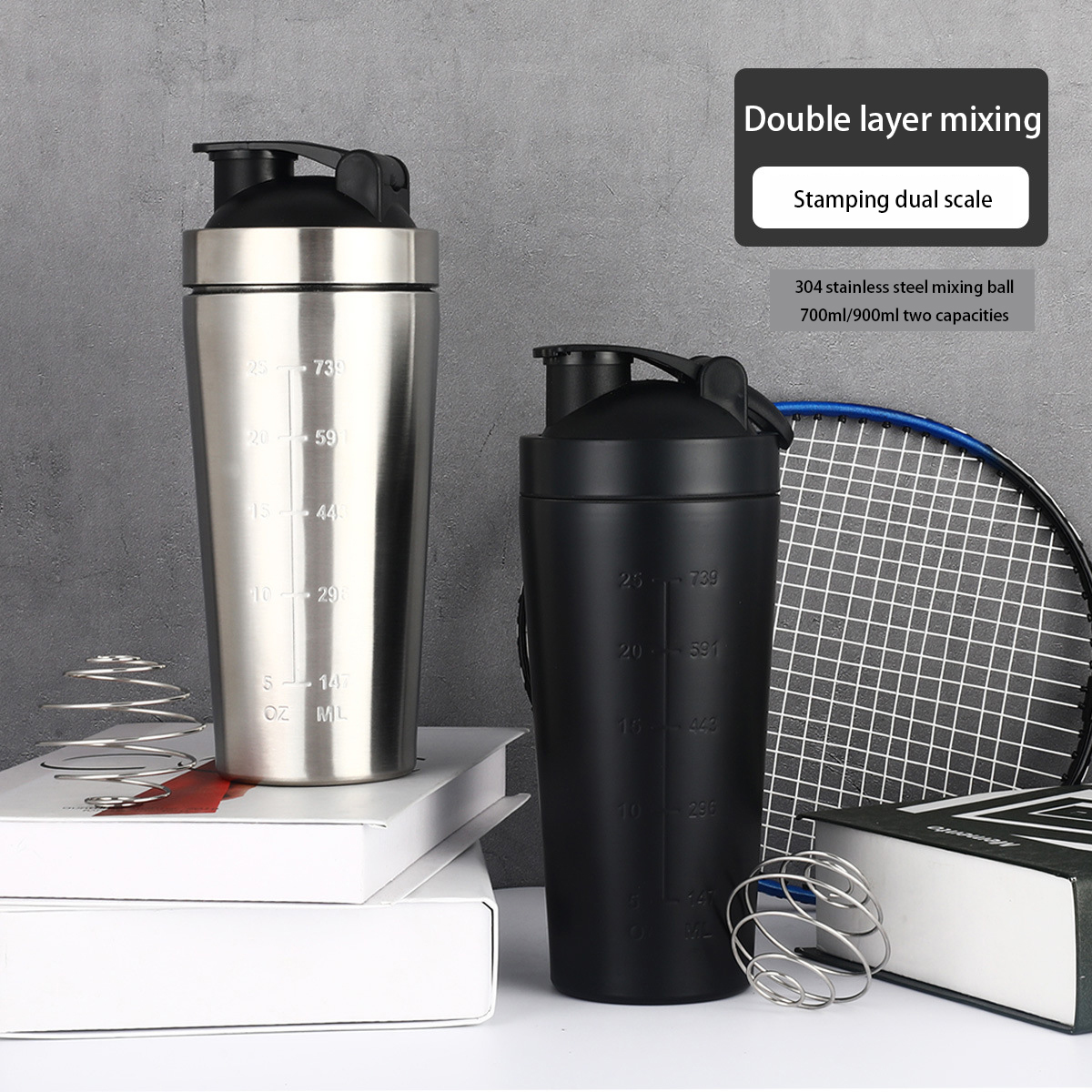 Stainless Steel Protein Shaker - Nutrition For Fitness And Sports review and price