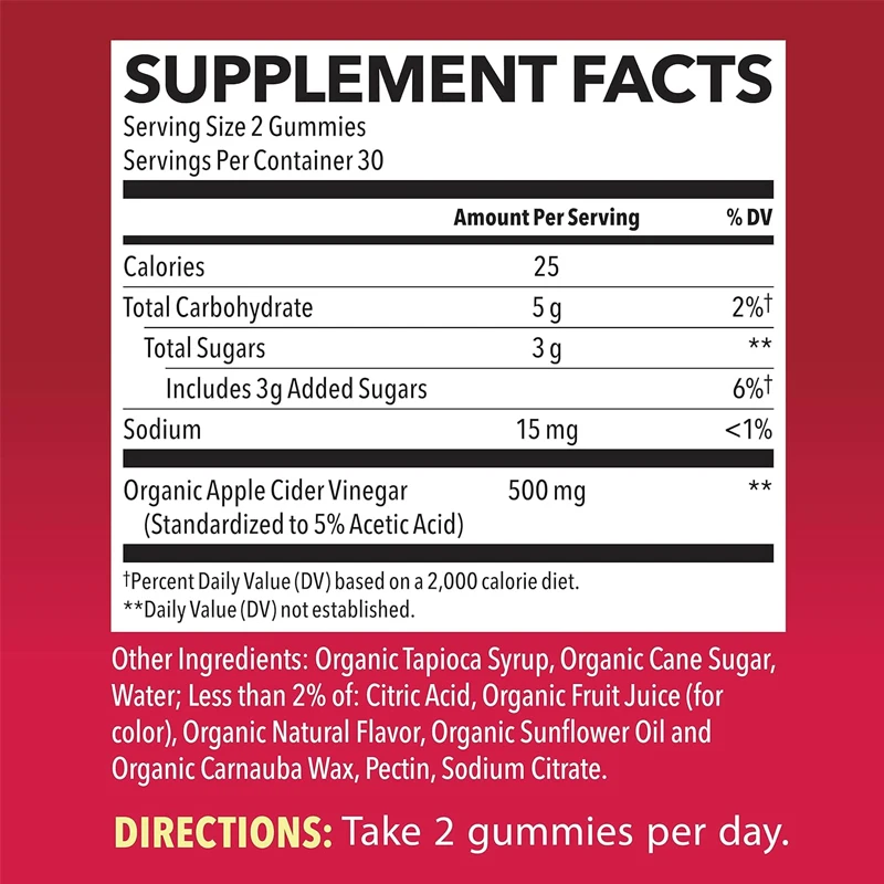 Organic Apple Cider Vinegar Gu - Apple Cider Vinegar Pill review and price