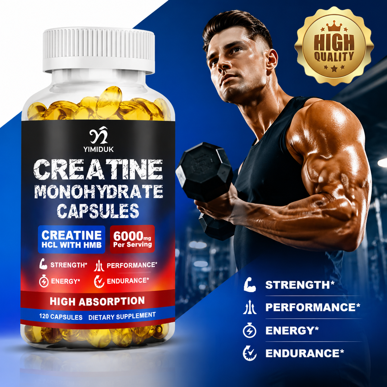 Creatine Monohydrate Capsules, - Pre Workout Supplement review and price