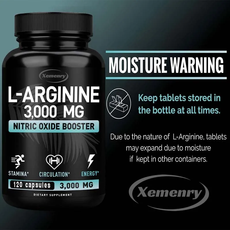 L-Arginine 3000mg - for Energy - Pre Workout Supplement review and price